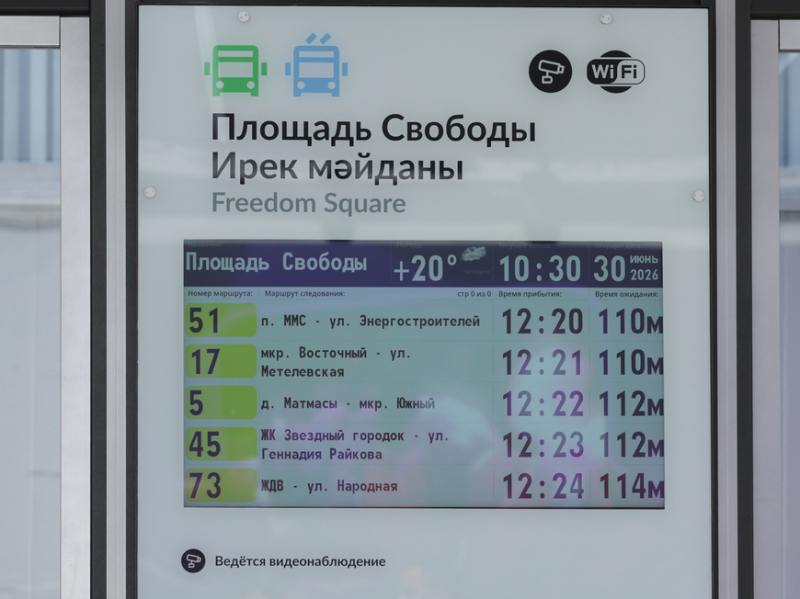 Ильсур Метшин осмотрел новые антивандальные остановочные навесы